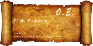 Oláh Eudoxia névjegykártya
